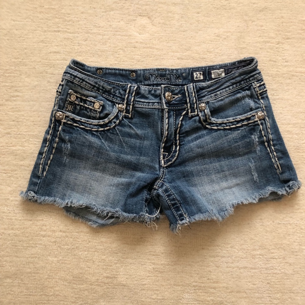 Miss Me denim shorts, size 27